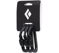 Pack 3 mousquetons Black Diamond Hotforge Screwgate noir