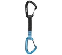 Sangle express Black Diamond Hotwire Quickdraw 16 cm bleu noir