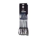 Black Diamond - Lot de 6 dégaines légères - Miniwire Quickpack 12 cm en Nylon - Noir Noir