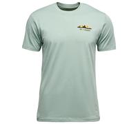 Black Diamond - M Mountainscape Short Sleeve Tee Shirt Agave - S - Tee-shirt d’escalade