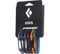 Black Diamond Mini Wire Snap Hook 6 Units Multicolore