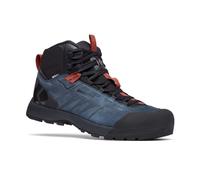 Black Diamond - Chaussures d'approche montantes - Mission Leather Mid Men's Wp Eclipse/Red Rock pour Homme en Cuir - Taille 7,5 US - Bleu Bleu 7,5 US
