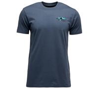 Black Diamond - T-shirt en coton biologique - M Mountainscape SS Tee Charcoal pour Homme en Coton - Taille XL - Gris Gris XL