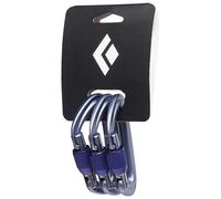 Black Diamond Mousqueton Lite Forge à vis Pack de 3 Gris