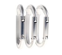 Black Diamond Oval Keylock 3er Set de mousqueton à pression Taille unique Argent