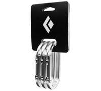 Black Diamond Oval Keylock Snap Hook 3 Units Noir