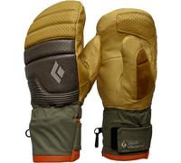 Black Diamond - Moufles de freeride en PrimaLoft® et en GORE-TEX - Progression Mitts Beeswax Walnut en Cuir - Taille L - Jaune Jaune L
