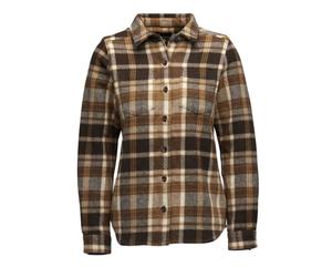 Black Diamond - Project Heavy Flannel - Chemise femme Bark Brown / Off White Plaid - M