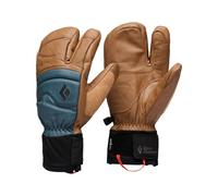 Black Diamond - Gants trois doigts en PrimaLoft® - Spark Finger Gloves Rye Midnight Blue en Cuir - Taille L - Marron Marron L