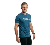 Black Diamond T-shirt Mini Stacked manches courtes Bleu M Homme