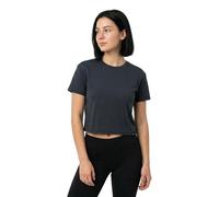 Black Diamond Stripe Crop Short Sleeve T-shirt Noir M Femme