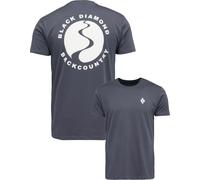 Black Diamond - T-shirt en coton biologique - M Bd Backcountry Stamp SS Tee Carbon pour Homme en Coton - Taille S - Gris Gris S