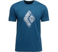 Black Diamond - T-shirt en coton biologique - M Engineered Diamond SS Tee Indigo pour Homme en Coton - Taille S - Bleu Bleu S
