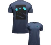 Black Diamond - T-shirt en coton biologique - M Mountainscape SS Tee Charcoal pour Homme en Coton - Taille S - Gris Gris S