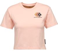 Black Diamond - T-shirt en coton biologique - W Faded Crop SS Tee Alpine Sunrise pour Femme en Coton - Taille S - Rose Rose S