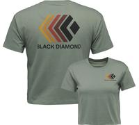 Black Diamond - T-shirt en coton organique - W Faded Crop SS Tee Laurel Green pour Femme en Coton - Taille M - Vert Vert M