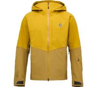 Black Diamond - Veste de ski de randonnée imperméable et respirante - M Recon Stretch Shell Amber Flax pour Homme en Nylon - Taille M - Jaune Jaune M