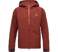 Black Diamond - Veste de ski de randonnée imperméable et respirante - M Recon Stretch Shell Iron Red pour Homme en Nylon - Taille 151-168 cm - Rouge Rouge 151-168 cm
