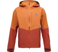 Black Diamond - Veste de ski de randonnée imperméable et respirante - M Recon Stretch Shell Saffron Burnt Sienna pour Homme en Nylon - Taille S - Orange S