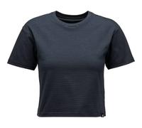 BLACK DIAMOND W Bd Stripe Crop Ss Tee - Femme - Noir - taille S- modèle 2026