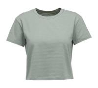 BLACK DIAMOND W Bd Stripe Crop Tee - Femme - Vert / Blanc - taille S- modèle 2026