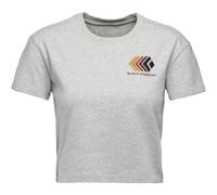 BLACK DIAMOND W Faded Crop Ss Tee - Femme - Blanc - taille S- modèle 2026