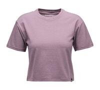 Black Diamond - Women's BD Stripe Crop S/S Tee - T-shirt - S - fig / soft lilac