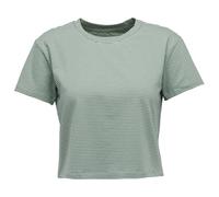 Black Diamond - Women's BD Stripe Crop S/S Tee - T-shirt - XL - foam green / laurel green
