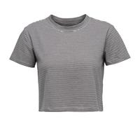 Black Diamond - Women's BD Stripe Crop S/S Tee - T-shirt - XS - charcoal / off white