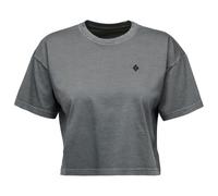 Black Diamond Diamond Crop Short Sleeve T-shirt Gris M Femme