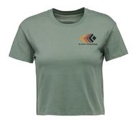 BLACK DIAMOND W Faded Crop Ss Tee - Femme - Vert - taille L- modèle 2024