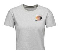 Black Diamond - Women's Faded Crop S/S Tee - T-shirt - M - nickel heather