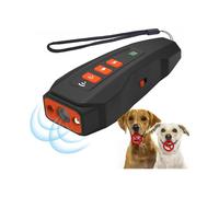 (Black)Dog Bark Deterrent Devices, Ultrasonic Anti Barking Device For Dogs 50ft Range