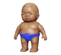 Black Doll Press Water Squirt Toy - ABS 8x12x4.5cm Red Or Blue Portable - Summer Pool Sprayer for Kids Outdoor - Lightweight Novelty