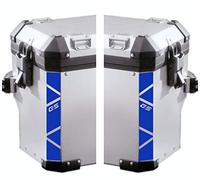 BLACK DOVES GRAPHICS 2 autocollants réfléchissants compatibles avec / remplacement pour moto BMW Motorrad F 650 700 800 R 1150 1200 1250 GS A (Bleu)