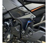 Black Doves Graphics - Adhésif 3D en résine compatible avec Kawasaki Versys 1100 SE 2026 (BU1) | Fabriqué en Italie (Protections pour cadre)
