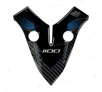 Black Doves Graphics - Autocollant 3D résiné compatible avec Kawasaki Versys 1100 SE 2026 (BU1) | Fabriqué en Italie (Protection frontale)