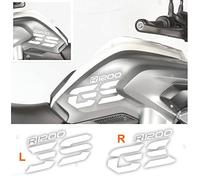 BLACK DOVES GRAPHICS Lot de 2 autocollants compatibles avec R 1200 GS 2013-2016 LC côté réservoir (blanc)