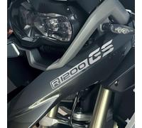 Black Doves Graphics - Lot de 2 autocollants de bec de réservoir compatibles avec BMW R 1200 GS et Adventure (argent)