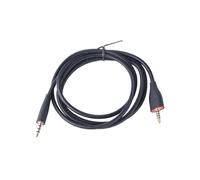 (Black) Durability Nylon Woven Headphone Cord for MMX100 Headphone Cable Easy Installation 3.5mm Replacement Wire Gray