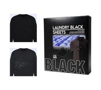 Black Dye For Clothes - 15 Count Universal Dissolvable Gentle | Fiber Color Protector Sheets For Wash Machine Home Laundry Room Dorm Apartment Travel Business Trip