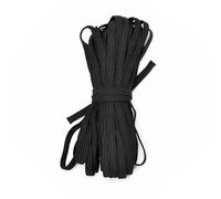 Black Elastic 8 Cord Flat 6mm Width Supplied By The Cut Sew Company In 10 Meter Lengths by The Cut & Sew Company United Kingdom