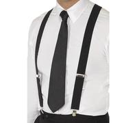 Black Elasticated Braces