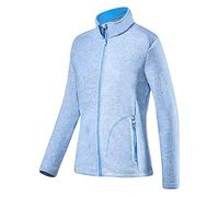 Black Embout Crevice Veste Polaire Femme ,Argent,42