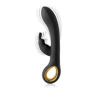 Black Empire My Duchess Vibromasseur Rabbit, Silicone Soft Touch, Noir, 10 Modes de Vibrations, Rechargeable USB, Étanche, 19 x 3,3 cm