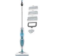 BLACK+DECKER FSM1640-QS - Nettoyeur à vapeur - balai - blanc/bleu