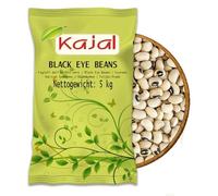 Black Eye Beans 5kg - Haricots secs de haute qualité pour salades, ragoûts et accompagnements | Riche en protéines, fibres et nutriments | idéaux pour une saine alimentation met Kajal Sticker