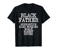 Black Father King Valeurs Afro American Dad Black History T-Shirt