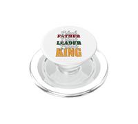 Black Father Leader Juneteenth King Melanin, fête des pères pour Hommes PopSockets PopGrip pour MagSafe