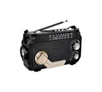(Black) FM AM SW Radio Solar Charging Emergency Radios Receiver Hand Crank Bluetooth 5.2 Support TF USB Rand